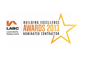 Building Excellence Nominated Contractor - Awards 2013